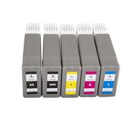 Cartuchos de Tinta PFI-107 compatibles con Canon IPF670 IPF680 IPF685 | IPF770 IPF780, Chip incluido, 130ML/Cartucho(Set1)