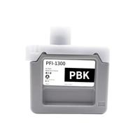 Cartuchos de Tinta PFI-1300 compatibles con Canon PRO-4000S PRO-6000S | PRO-2000 PRO-4000 PRO-6000 PRO-6100 PRO-6100S, Tinta pigmentada, 330ML/Cartucho(PBK)