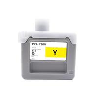 Cartuchos de Tinta PFI-1300 compatibles con Canon PRO-4000S PRO-6000S | PRO-2000 PRO-4000 PRO-6000 PRO-6100 PRO-6100S, Tinta pigmentada, 330ML/Cartucho(YL)