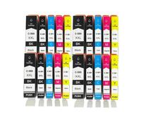 Cartuchos de Tinta PGI-580XL CLI-581XL, Compatible con Canon | TS705 TR7550 TR8550 TS6150 TS6250 TS8150 TS8250; paquete de 5, BK PBK C M Y, con chip(4SET)