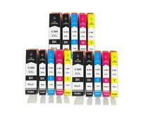 Cartuchos de Tinta PGI-580XL CLI-581XL, Compatible con Canon | TS705 TR7550 TR8550 TS6150 TS6250 TS8150 TS8250; paquete de 5, BK PBK C M Y, con chip(3SET)