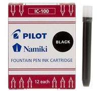 Cartuchos de tinta Pilot Namiki, para bolígrafos sin tapa, color negro, 1 unidad