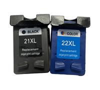 Cartuchos de tinta remanufacturados HP21XL22XL (negro y color)