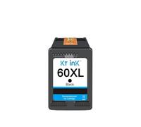Cartuchos de Tinta remanufacturados KT Ink 60XL compatibles con los Modelos de Impresora DeskJet D2500 D2530 D2545 D2560 F4200 para número de Pieza 60 60XL(Black)