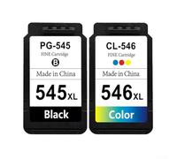 Cartuchos de tinta sostenibles diseñados para adaptarse a la familia de impresoras Canon Pixma, incluyendo populares para modelos MG (juego de color negro)