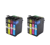 Cartuchos De Tinta T1631 T1632 T1633 T1634 Compatibles con Epson WF-2010W | WF-2510WF WF-2520NF WF-2530WF WF-2540WF WF-2630WF WF-2650DWF WF-2660DWF(2set)