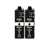 Cartuchos de Tinta T3471 T3472 T3473 T3474 34XL compatibles con Epson | WF-3720 WF-3725 WF-3720DWF WF-3725DWF(2black)