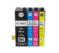 Cartuchos de Tinta T802XL T802 compatibles con Epson Workforce WF-4720