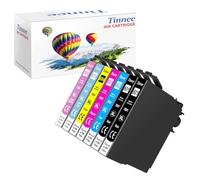 Cartuchos de tinta Tinnee 7Pack 80XL, cartuchos para impresoras compatibles con Epson 80XL T801 T802 T803 T804 T805 T806 para Epson Stylus Photo P50 PX650 PX700W PX710W PX720WD PX80FW PX810FW PX820FWD