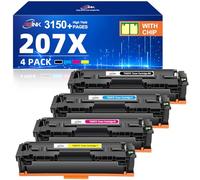 Cartuchos de tóner 207X 207A con chip de repuesto para HP 207A 207X Color Laserjet Pro MFP M283fdw M255dw M282nw M283fdn M255nw W2210A W2211A W2212A W2213A, negro, cian, amarillo magenta