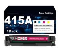Cartuchos de tóner 415A con Chip compatibles con Cartuchos de Tinta 415A impresoras para HP Color LaserJet Pro M454DN M454DW MFP M479DW M479FDN M479FDW, Alto Rendimiento,Magenta-1 Pack