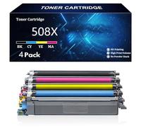 Cartuchos de Tóner 508X 508A de Repuesto para HP 508X 508A CF360X CF361X CF362X CF363X para HP Color LaserJet M552dn M553dn M553n M553X MFP M577c M577dn M577f M577z Impresoras,4 Color-4 Pack