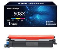 Cartuchos de Tóner 508X 508A de Repuesto para HP 508X 508A CF360X CF361X CF362X CF363X para HP Color LaserJet M552dn M553dn M553n M553X MFP M577c M577dn M577f M577z Impresoras,C-1 Pack