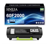 Cartuchos De Tóner 60F2000 para Lexmark MX310dn MX410de MX510de MX511de MX511dhe MX511dte MX610de MX611de MX611dhe MX611dte MX611dfe Impresoras,Black-1 Pack