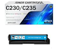 Cartuchos de tóner C230/C235 Cartucho de tinta para impresoras Xerox 006R04391 006R04392 006R04393 006R04394 Reemplazo C235 C230 C235DNI C230DNI C235/DNI C230/DNI, con chip(Size:3500Page,Color:Cian)
