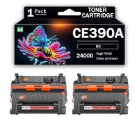 Cartuchos de tóner CE390A (con Chip) compatibles con Las impresoras multifunción HP LaserJet M4555 M601 M601n M602n M602dn M602x M603 M603n M603dn. Accesorios para impresoras,24000Page-2PCS