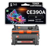 Cartuchos de tóner CE390A (con Chip) compatibles con Las impresoras multifunción HP LaserJet M4555 M601 M601n M602n M602dn M602x M603 M603n M603dn. Accesorios para impresoras,24000Page-1PCS