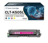 Cartuchos de tóner CLT-K505L compatibles con CLT-K505L, CLT-C505L, CLT-M505L y CLT-Y505L. Kit de tóner con Chip para impresoras Samsung Proxpress SL-C2620DW SL-C2670FW SL-CC2680FX,Magenta-1Pack