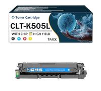 Cartuchos de tóner CLT-K505L compatibles con CLT-K505L, CLT-C505L, CLT-M505L y CLT-Y505L. Kit de tóner con Chip para impresoras Samsung Proxpress SL-C2620DW SL-C2670FW SL-CC2680FX,Cyan-1Pack