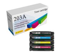 Cartuchos De Tóner Compatibles 203A Reemplazo De Tóner De Alto Rendimiento para HP 203A Funciona con Impresoras Laserjet Pro M254dw M254nw M280nw M281fdw M281fdn,4 Color-1 Pack