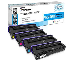 Cartuchos de Tóner Compatibles 4 Colores M C250 P C300 P C301 C250H C300W Alta Capacidad 6900 Páginas para Negro, 6300 Páginas CMY para Ricoh M C250FW M C250FWB M C251FW P C300W P C301W P C311W