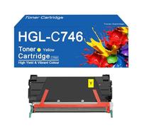 Cartuchos de tóner compatibles C746 C746A1KG C746A1CG C746A1MG C746A1YG para impresoras Lexmark C746 C746dn C746dtn C746n C748 C748de C748dte C748e,C746-Y