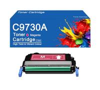 Cartuchos de tóner compatibles C9730A de Repuesto 645A C9730A C9731A C9733A C9732A para impresoras HP Color LaserJet 5550dn, 5550n y 5500n con Chip.,C9730A-Magenta