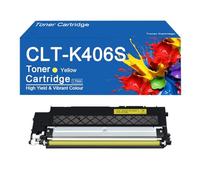 Cartuchos de tóner compatibles CLT-K406S, Repuesto para impresoras Samsung CLP-360, 362, 364, 365, 365W, 366W, 367W, 368. Impresión nítida.,K406S-Y