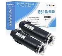 Cartuchos de Tóner Compatibles con 2 Negros Alto Capacidad 5500 páginas para Negro para Xerox Phaser 6510 6510V/N 6510V/DN 6510V/DNI, WorkCentre 6515 6515V/N 6515V/DN 6515V/DNI