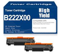 Cartuchos de tóner compatibles con B222X00 (B2236dw) Negro Tóner para Lexmark Impresoras B2236dw, MB2236adw, MB2236i con Chip Alto Rendimiento,B222X00-2PC