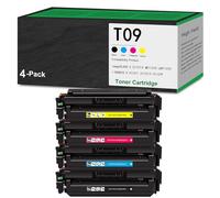Cartuchos de tóner compatibles con Canon T09 para impresoras imageCLASS X C1127iF MF1127C LBP1127C i-SENSYS X C1127i C1127iF C1127P, TO9BK TO9C TO9Y TO9M con Chip de Alto Rendimiento,4Color-1Pack