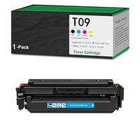 Cartuchos de tóner compatibles con Canon T09 para impresoras imageCLASS X C1127iF MF1127C LBP1127C i-SENSYS X C1127i C1127iF C1127P, TO9BK TO9C TO9Y TO9M con Chip de Alto Rendimiento,Cyan-1Pack