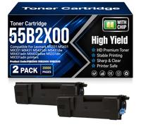 Cartuchos de tóner compatibles con Chip 55B2X00 (55B2000 55B2H00) para Lexmark MS331 MS431 MX331 MX431 MS431dn MS431dw MX431adn MX432adwe MS331dn MX331adn Impresoras