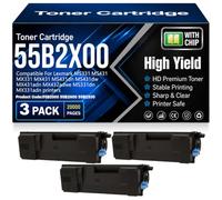Cartuchos de tóner compatibles con Chip 55B2X00 (55B2000 55B2H00) para Lexmark MS331 MS431 MX331 MX431 MS431dn MS431dw MX431adn MX432adwe MS331dn MX331adn Impresoras