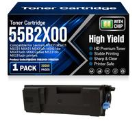 Cartuchos de tóner compatibles con Chip 55B2X00 (55B2000 55B2H00) para Lexmark MS331 MS431 MX331 MX431 MS431dn MS431dw MX431adn MX432adwe MS331dn MX331adn Impresoras