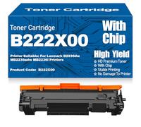 Cartuchos de tóner compatibles con Chip B222X00 de Alto Rendimiento y Alta Capacidad para Lexmark B2236dw MB2236adw MB2236i Impresoras ,B222X00-1PC
