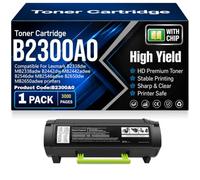 Cartuchos de tóner compatibles con Chip B2300A0 de Alto Rendimiento y Alta Capacidad para Lexmark B2338dw MB2338adw B2442dw MB2442adwe B2546dw MB2546adwe B2650dw MB2650adwe,B2300A0-1PC
