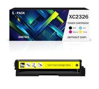 Cartuchos de tóner compatibles con Lexmark 24B7502, 24B7499, 24B7500 y 24B7501. Funcionan con impresoras Lexmark XC2326 y C2326. Sin chip. Alto rendimiento: 6000 páginas(Size:1500Page,Color:Amarillo)