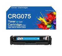 Cartuchos de tóner compatibles CRG075HK de Repuesto para impresoras Canon Color imageCLASS LBP646Cdw, LB647Cdw y MF662CdW, fáciles de Instalar y Usar.,CRG075-Cyan