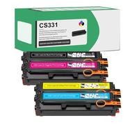 Cartuchos De Tóner Compatibles CS331 20N10K0 20N10C0 20N10M0 20N10Y0 Rendimiento Estándar De 1500 Páginas Reemplazo para Impresoras Lexmark CS331DW CS431DW CX331ADWE CX431ADW,4 Colors-1 Pack