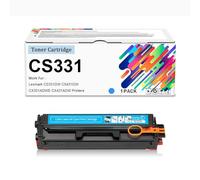 Cartuchos De Tóner Compatibles CS331 20N10K0 20N10C0 20N10M0 20N10Y0 Rendimiento Estándar (sin Chip) 1500 Páginas para Impresoras Lexmark CS331DW CS431DW CX331ADWE CX431ADW,Cyan-1 Pack