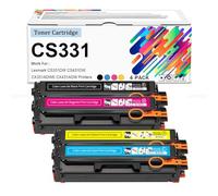Cartuchos De Tóner Compatibles CS331 20N10K0 20N10C0 20N10M0 20N10Y0 Rendimiento Estándar (sin Chip) 1500 Páginas para Impresoras Lexmark CS331DW CS431DW CX331ADWE CX431ADW,4 Colors-1 Pack