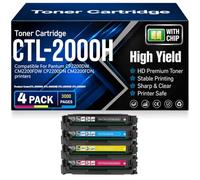 Cartuchos de tóner compatibles CTL 2000H CTL 2000HK CTL 2000HM CTL 2000HC CTL 2000HY para Pantum CP2200DW CM2200FDW CP2200DN CM2200FDN Impresoras con Chip Alto Rendimiento