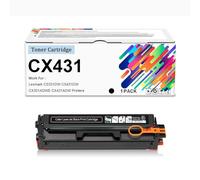 Cartuchos De Tóner Compatibles CX431 20N10HK0 20N10HC0 20N10HM0 20N10HY0 De Alto Rendimiento (sin Chip) 4500 Páginas para Impresoras Lexmark CS331DW CS431DW CX331ADWE CX431ADW,Black-1 Pack