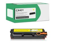 Cartuchos De Tóner Compatibles CX431 20N10HK0 20N10HC0 20N10HM0 20N10HY0 Rendimiento Estándar De 4500 Páginas Reemplazo para Impresoras Lexmark CS331DW CS431DW CX331ADWE CX431ADW,Yellow-1 Pack