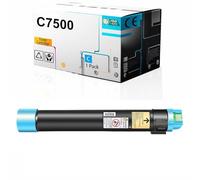 Cartuchos De Tóner Compatibles De Alto Rendimiento para C7500 106R01436 106R01437 106R01438 106R01439 Funcionan con Impresoras Xerox Phaser C7500,Cyan-1 Set
