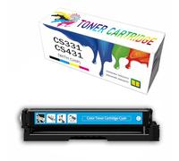 Cartuchos de tóner compatibles de Repuesto para impresoras Lexmark CS331, CS431, CS331DW, CX331, CX331ADWE, CS431, CS431DW, CX431, CX431ADW.,Cyan-1Pack