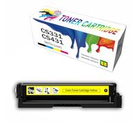 Cartuchos de tóner compatibles de Repuesto para impresoras Lexmark CS331, CS431, CS331DW, CX331, CX331ADWE, CS431, CS431DW, CX431, CX431ADW.,Yellow-1Pack