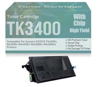 Cartuchos de tóner compatibles PA4500x MA4500x TK3400 con Chip de Alta Capacidad para Kyocera ECOSYS PA4500x MA4500x MA4500ix MA4500fx MA4500ifx Impresoras de 12 500 páginas,TK3400-1PC