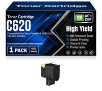 Cartuchos de tóner compatibles para C620 C625 006R04616 006R04617 006R04618 006R04619 Tóner para Xerox VersaLink C620 C625 C625DN Impresoras con Chip Alto Rendimiento
